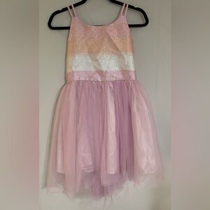 NWOT, Cat and Jack, Shimmer Tulle Sleeveless Ombré Dress, Size Girl’s 10/12